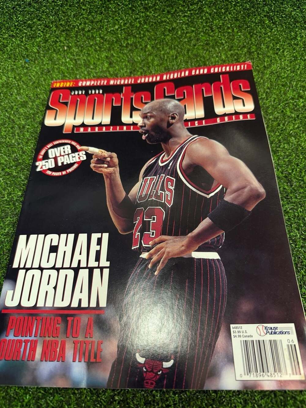 Sports Cards Magazine June 1996 featuring Michael Jordan
